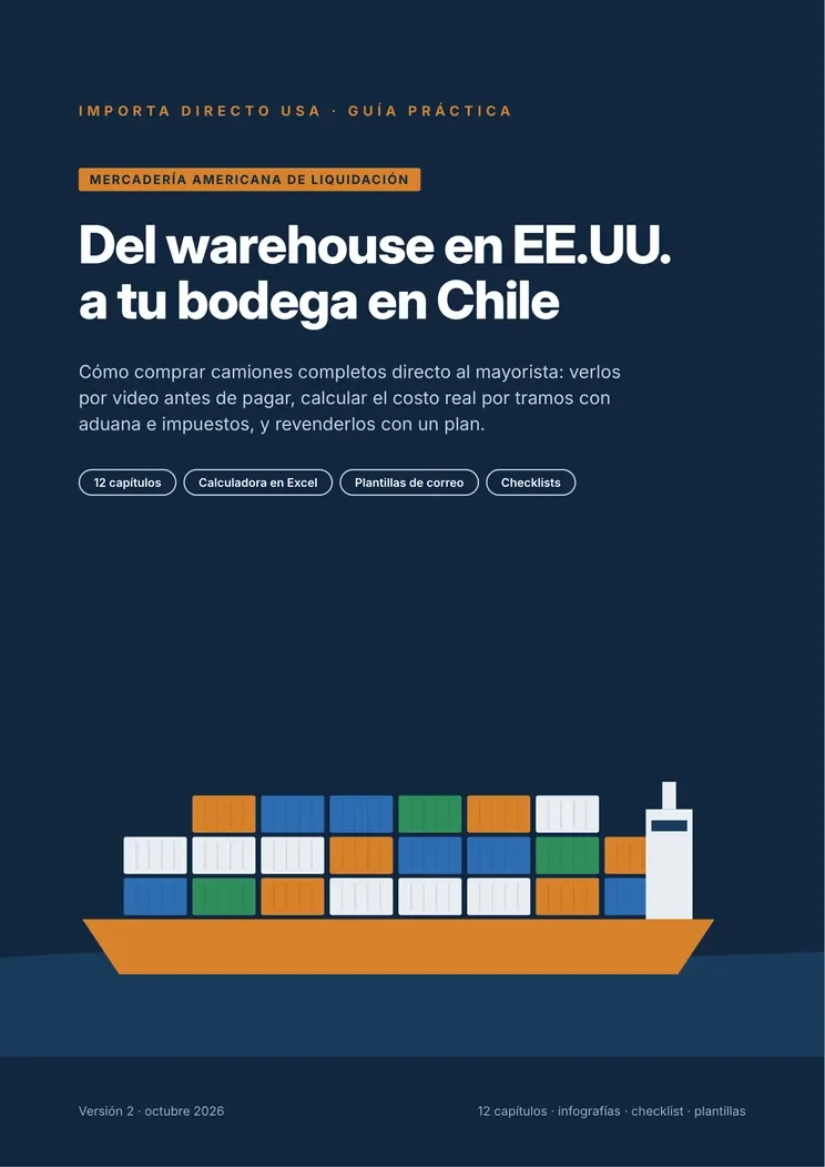 Portada de la guía Importa Directo USA para importar desde EE. UU. a Chile